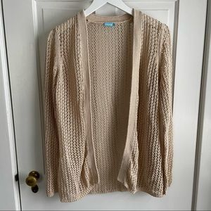 Beachy crochet netted cardigan - J. McLaughlin